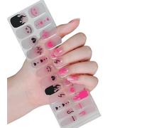 Adesivi per unghie di Halloween che si illuminano al buio strisce di smalto semi-indurito gel manicure per donna Halloween gel semi induriti bagliore nel chiodo scuro