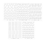 Adesivi per unghie francesi, adesivo per unghie trasparente francese | 5 fogli per unghie Consigli francesi per unghie Adesivi trasparenti,Non ci sono decalcomanie per manicure manicure, il