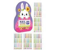 Adesivi per unghie per bambini, 520 pezzi, decorazione autoadesiva per unghie, per ragazze, bambini, figlie e bambini