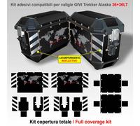 Adesivi per valigie GIVI Trekker Alaska 36 LT per moto BMW Benelli ed altri T2