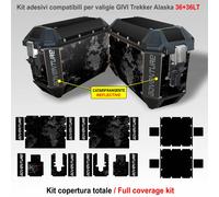 Adesivi per valigie GIVI Trekker Alaska 36 LT per moto BMW Benelli ed altri Vadv