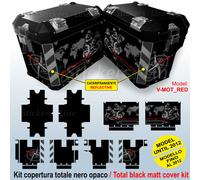 Adesivi per valigie R 1200 GS grafica Planisfero Moto Bussola anno 2012 Vmot_Red