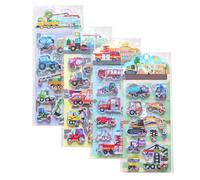 Adesivi Per Veicoli Di Trasporto,4 Pezzi Adesivi Creativi 3D PVC Per Feste - Di Trasporto Per Bambini E Ragazzi,Per Diari Album Fotografici Custodie Telefoniche Laptop Skateboard