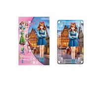 Adesivi Per Vestire - Libro Magnetico Di Adesivi Per Vestire Una Ragazza Alla - Giocattolo Per Bambole Di Carta Fai Da Te, 130 G | Libro Educativo Silenzioso Da 15,5 X 10 Cm Con Oltre 20 Decorazi