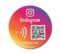 Adesivi per Vincere Seguaci su Instagram - Confezione di 2 Adesivi QR & NFC - Adesivo Seguici su Instagram - iPhone & Android - Adesivo per Vincere Mi piace e Followers - Imposta a Casa | MESSAGENES