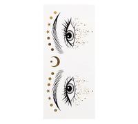 Adesivi per viso glitterati, tatuaggio viso dorato - Patch per trucco facciale Adesivi per il viso temporanei alla | viso glitter macchie toppe adesive per il trucco per le donne