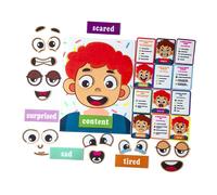 Adesivi per volti di apprendimento socio-emotivo per bambini Giochi per