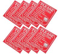 Adesivi per WC Do Not Flush 24 etichette adesive per bagno da 15,2 x 15,2 cm, per prevenire gli intasamenti, adatte per uffici e hotel, attrezzature professionali durevoli per il miglioramento della