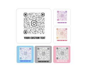 Adesivi personalizzati con codice QR Design personalizzato Adesivi con codice QR per nome testo Immagine Foto Etichette con codice QR Etichette in vinile impermeabile Etichette personalizzate
