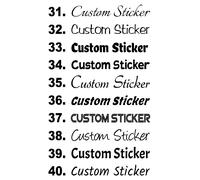 Adesivi Personalizzati Con Nome In Rame Rosa Per Matrimonio Font 31-40