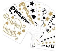 Adesivi Personalizzati per Compleanni - Set di 12 Etichette Adesive Personalizzate per Feste, Decorazioni di Buon Compleanno per Piccoli - Scritte Adesive Personalizzate di Alta Qualità