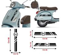Adesivi Piaggio Vespa GTS 300 super GTV 300 GTV250 GTV125 MONOCOLORE M0361
