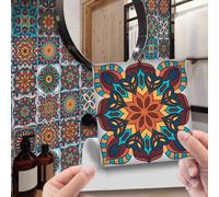 Adesivi Piastrelle Mosaico Alta Qualità per Cucina Bagno 24x Design Cristallo