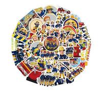 Adesivi Pompiere, 2 X 50PCS Carini Stickers, Adesivi Bambini Fireman, Stickers Aesthetic, Adesivi in Vinile Imperméables, Adesivi Moto, Adesivi Scrapbooking per Bagagli, Skateboard, Telefono, Chitarra