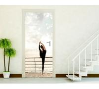 ADESIVI PORTE ADESIVO PORTA WALL STICKERS DECORAZIONE BENESSERE DANZA CIELO P114