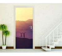 ADESIVI PORTE ADESIVO PORTA WALL STICKERS DECORAZIONE CASA TRAMONTO GIOIA P108