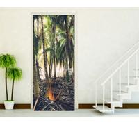 ADESIVI PORTE ADESIVO PORTA WALL STICKERS SANTO DOMINGO PALMS BEACH SPIAGGIA P34