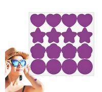 Adesivi promemoria protezione solare, patch di rilevamento UV - Patch per la protezione solare con promemoria impermeabile adesivo UV,Cambia colore, adesivi per test della protezione solare da