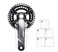 Adesivi protettivi per pedivelle per mountain bike, adatti per pedivelle per GX, XT, XTR ed E Thirteen (B)