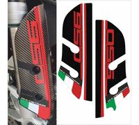 Adesivi protezione parafango anteriore compatibile Ducati Multistrada 950 rosso