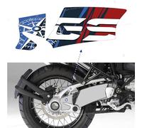 Adesivi Protezioni Cardano Forcellone Compatibili per BMW R1200 GS 2004-2012 R1200 GSA 2006-2013 (Blu-Rosso)