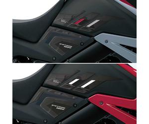 Adesivi protezioni laterali serbatoio moto compatibili con Suzuki V-Strom 1050