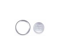 Adesivi Pulsanti Compatibile Con A4 Per A5 Per B9 Per B8 Per BT 2017-2018 Auto Per Fare Clic Sul Pulsante Start Adesivo Decorativo Copertura Trim Accessori(Silver)
