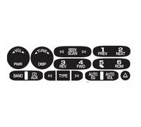 Adesivi Pulsanti Compatibile Con Per Cadillac Per Isuzu 2002 2003 2004 2005 2006 Auto Accessori Auto Radio Navigazione Controllo Pulsante Riparazione Decalcomanie Adesivi Kit Cruscotto