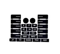 Adesivi Pulsanti Cruscotto Compatibile Con Per Touareg 2004 2005 2006 2007 2008 2009 Adesivi Per Volante, Finestrini, Fari, Interruttori Del Clima(color1)