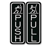 Adesivi push pull autoadesivi in acrilico for porte colorati 15x5 cm 4 paia