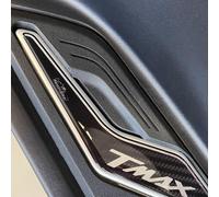 Adesivi Resinati 3d Pedana compatibili per Yamaha TMAX T MAX 560 2022 Carbonio
