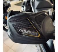 Adesivi Resinati 3D Protezione Paramani compatibili con/sostitutivo per Kawasaki Versys 1100 SE 2025 Pearl Robotic White (Protezione Paramani)