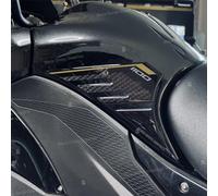 Adesivi Resinati 3D Protezione Paramani compatibili con/sostitutivo per Kawasaki Versys 1100 SE 2025 Pearl Robotic White (Protezione Fiancate Serbatoio)