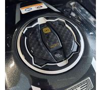 Adesivi Resinati 3D Protezione Paramani compatibili con/sostitutivo per Kawasaki Versys 1100 SE 2025 Pearl Robotic White (Protezione Tappo Serbatoio)