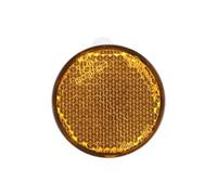 Adesivi riflettenti ad alta visibilità per scooter elettrici, adesivi rotondi di sicurezza gialli per raggi, nastro luminoso notturno resistente alle intemperie 40 x 9 mm