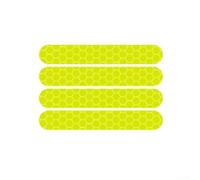 Adesivi riflettenti anteriori e posteriori per scooter Ninebot Max G30 G2 G65 per aumentare la sicurezza di guida notturna e la protezione dalla polvere (giallo)