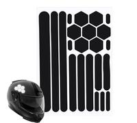 Adesivi riflettenti, design delle corse del timone, resistente ai raggi UV e resistenti alle intemperie | Riflettori del casco motociclistico per la Francia, sicurezza, gite notturne, strada, accessor