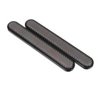 Adesivi Riflettenti per Parafango Moto, Coppia Nera in Plastica ABS | Motociclisti e Scooter Elettrici, Visibilità Posteriore, Hardware Incluso, Uso su Pioggia e Viaggi Lunghi