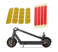 Adesivi riflettenti per scooter elettrico MAX, adesivi in PVC giallo o rosso per forcella anteriore e posteriore, 8 cm x 5 cm x 0,1 cm, etichette di sicurezza