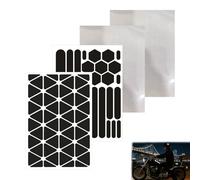 Adesivi Riflettenti per Sicurezza Stradale, 2 Pezzi, Autoadesivi per Biciclette, Moto, Caschi e Veicoli, Alta Visibilità Notturna, Facile Applicazione, Resistente alle Intemperie