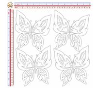 Adesivi rifrangenti farfalle multicolor B butterfly sticker reflective 4 pz.