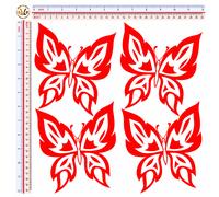 Adesivi rifrangenti farfalle multicolor B butterfly sticker reflective 4 pz.