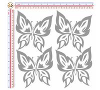 Adesivi rifrangenti farfalle multicolor B butterfly sticker reflective 4 pz.