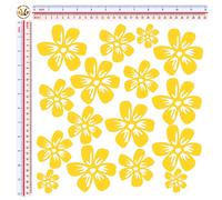 Adesivi rifrangenti fiori multicolor flowers sticker reflective print pvc 16 pz.