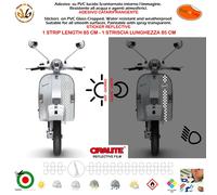 Adesivi rifrangenti Vespa Scooter start quadri sticker stripe reflective 1 pz.