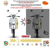 Adesivi rifrangenti Vespa Scooter start quadri sticker stripe reflective 1 pz.