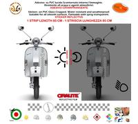 Adesivi rifrangenti Vespa Scooter start quadri sticker stripe reflective 1 pz.
