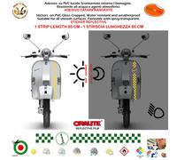 Adesivi rifrangenti Vespa Scooter start quadri sticker stripe reflective 1 pz.