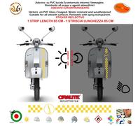Adesivi rifrangenti Vespa Scooter start quadri sticker stripe reflective 1 pz.