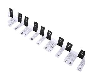 Adesivi rimovibili per tastiera per pianoforte Etichette per note 88 tasti Note Indicatore guida per l'apprendimento rimovibile